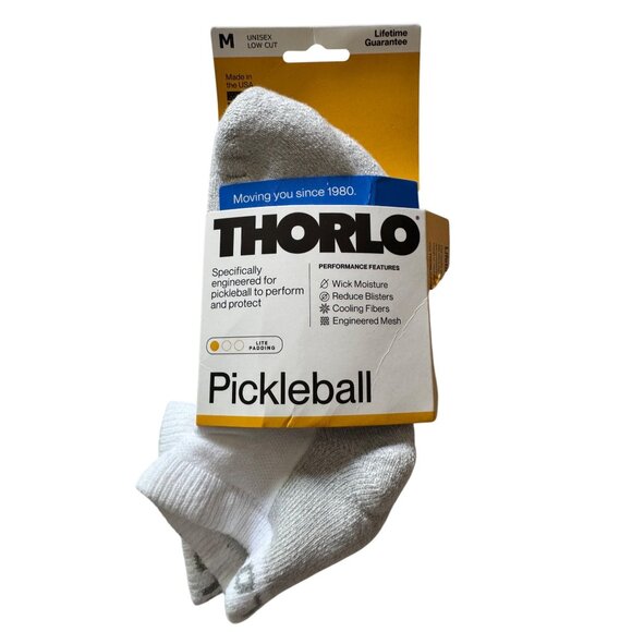 Thorlo Unisex Low Cut Pickleball Socks Size Medium W-9.5-11.5  M 8.5-10 NWT - Picture 1 of 4